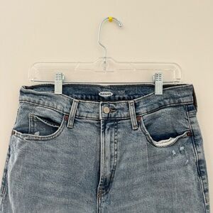 Old Navy Sky-Hi Straight Denim